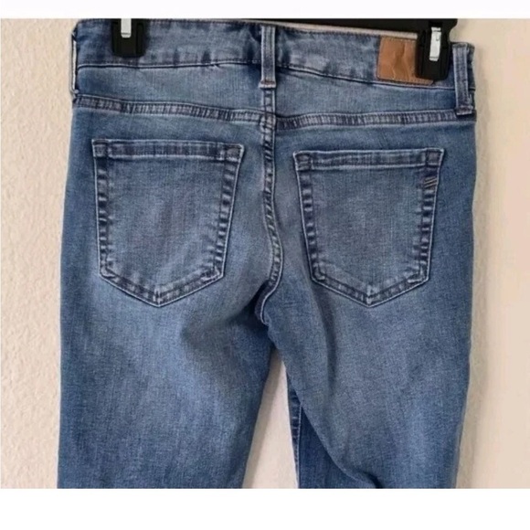 Aeropostale Low Rise Jeggings Blue Sz 2 Denim Light Washed 24×28 Streetwear - Picture 5 of 10